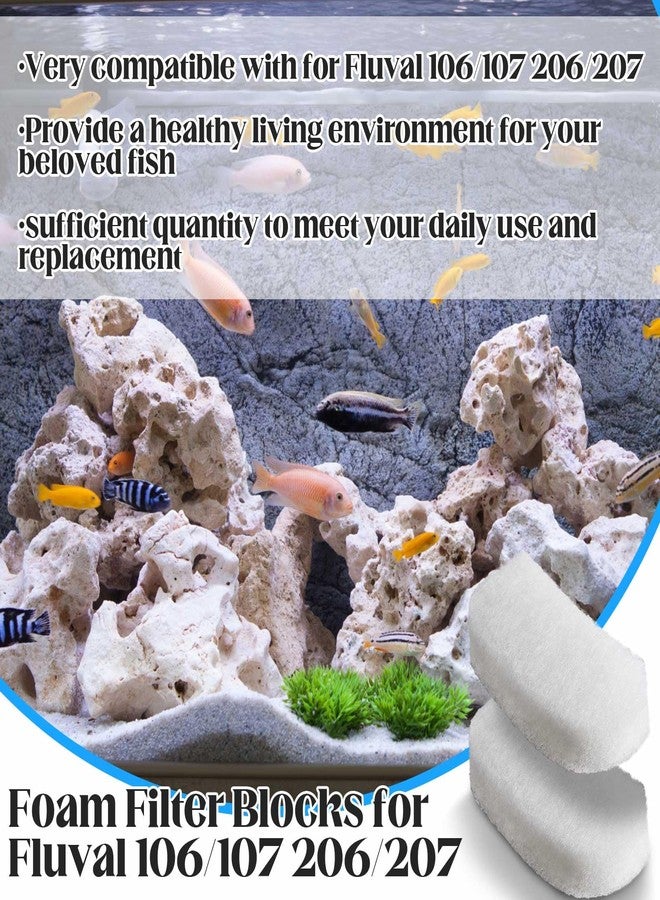 Pushglossy 12 Pcs Water Polishing Pads Compatible with Fluval 106/107/206/207 Canister Filter Media Compatible with Quick Clear Aquarium Bio Sponge Fish Tank Aquarium Accessories Replacement - Image 3